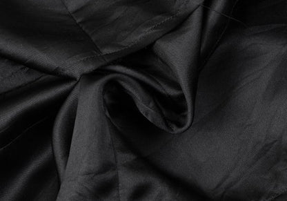 COMME des GARCONS 05AW Silk Tiered Panel Dress Black Size L