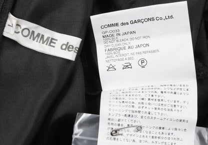 COMME des GARCONS 05AW Silk Tiered Panel Dress Black Size L