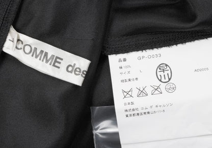 COMME des GARCONS 05AW Silk Tiered Panel Dress Black Size L
