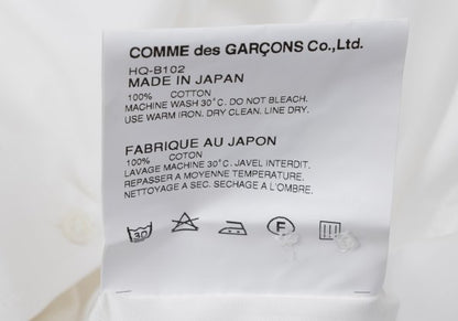 COMME des GARCONS HOMME Cotton Shirt White Size M