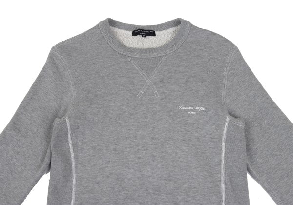 COMME des GARCONS HOMME Cotton Logo Sweatshirt Gray Size M