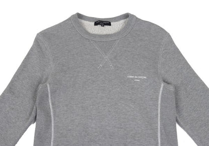 COMME des GARCONS HOMME Cotton Logo Sweatshirt Gray Size M