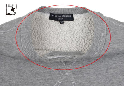 COMME des GARCONS HOMME Cotton Logo Sweatshirt Gray Size M