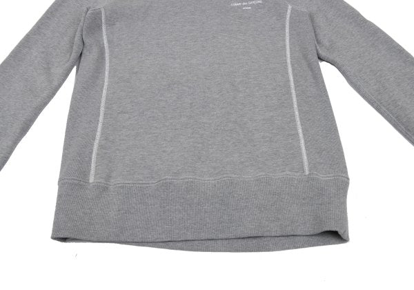COMME des GARCONS HOMME Cotton Logo Sweatshirt Gray Size M