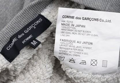 COMME des GARCONS HOMME Cotton Logo Sweatshirt Gray Size M