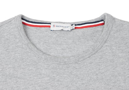 MONCLER Cotton Logo Patch Pocket T-Shirt Gray Size M