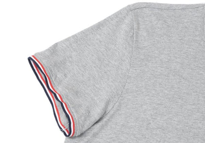 MONCLER Cotton Logo Patch Pocket T-Shirt Gray Size M