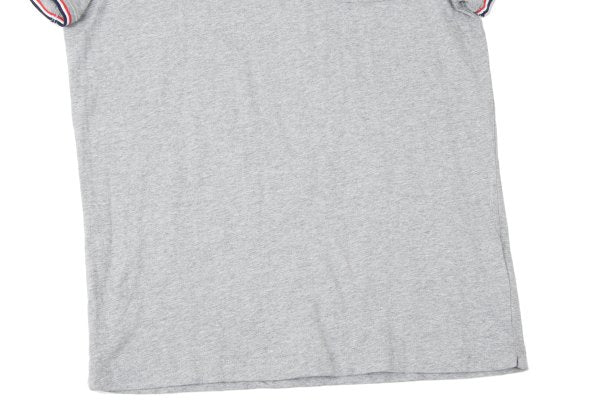 MONCLER Cotton Logo Patch Pocket T-Shirt Gray Size M