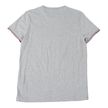 MONCLER Cotton Logo Patch Pocket T-Shirt Gray Size M