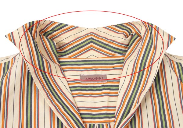 ROMEO GIGLI Multi Stripe Short Sleeve T-Shirt Multi Size M