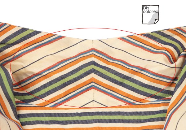ROMEO GIGLI Multi Stripe Short Sleeve T-Shirt Multi Size M