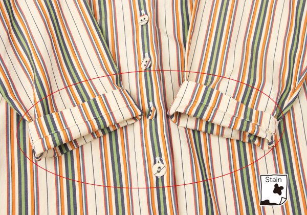 ROMEO GIGLI Multi Stripe Short Sleeve T-Shirt Multi Size M