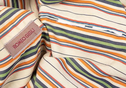 ROMEO GIGLI Multi Stripe Short Sleeve T-Shirt Multi Size M