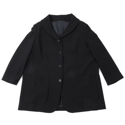 ROMEO GIGLI Nylon Twill Weave Shawl Jacket Black Size 9AT