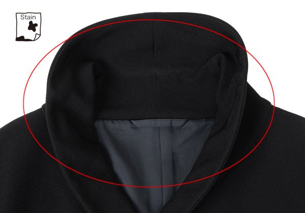 ROMEO GIGLI Nylon Twill Weave Shawl Jacket Black Size 9AT