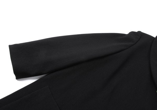 ROMEO GIGLI Nylon Twill Weave Shawl Jacket Black Size 9AT