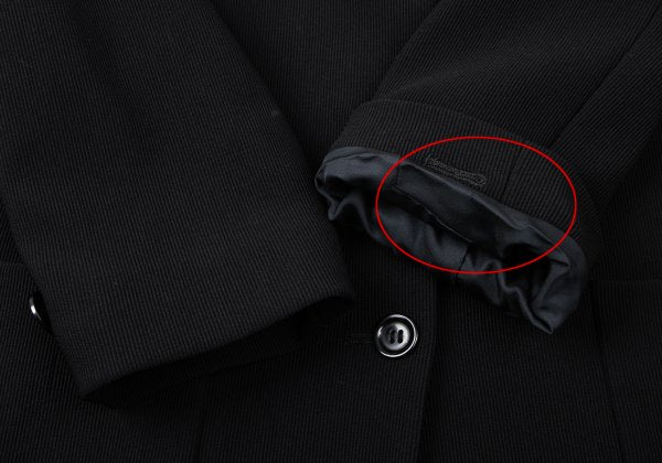 ROMEO GIGLI Nylon Twill Weave Shawl Jacket Black Size 9AT