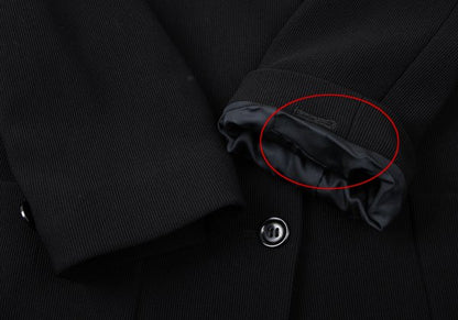 ROMEO GIGLI Nylon Twill Weave Shawl Jacket Black Size 9AT