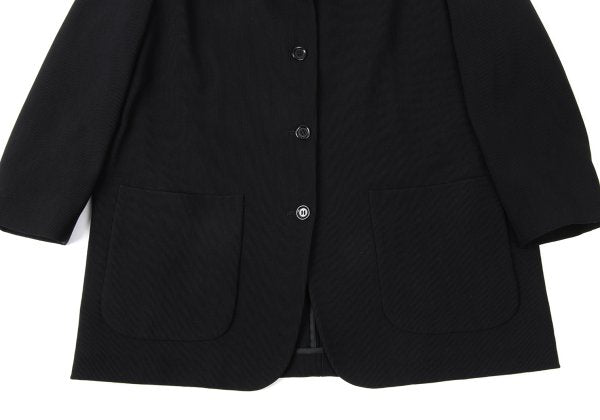 ROMEO GIGLI Nylon Twill Weave Shawl Jacket Black Size 9AT