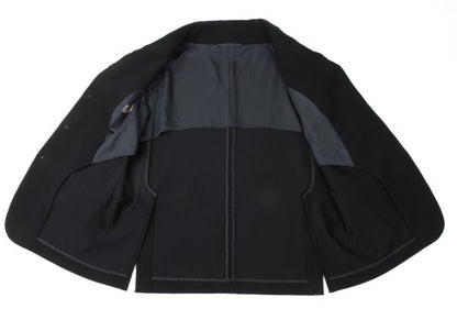 ROMEO GIGLI Nylon Twill Weave Shawl Jacket Black Size 9AT