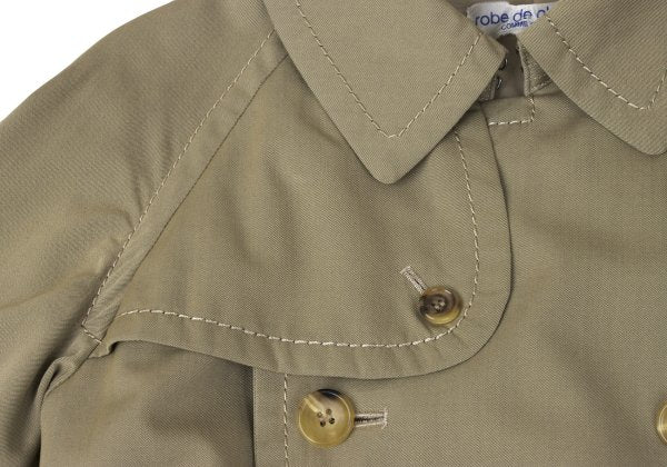 COMME des GARCONS Wool Trench Coat Beige Size M
