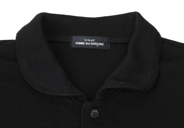COMME des GARCONS tricot Wool Rib Knit Sweater Black Size M