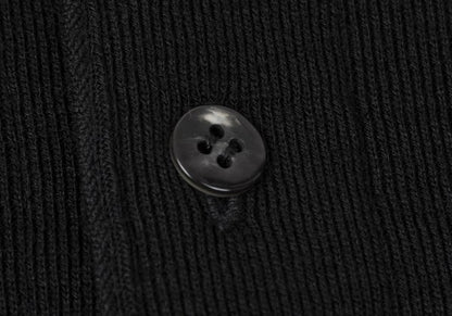 COMME des GARCONS tricot Wool Rib Knit Sweater Black Size M