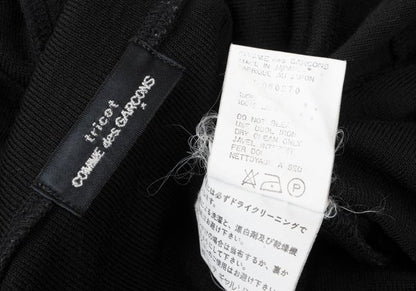 COMME des GARCONS tricot Wool Rib Knit Sweater Black Size M