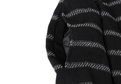 COMME des GARCONS Fair Isle Pleated Wool Skirt Black Size S