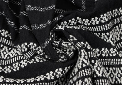 COMME des GARCONS Fair Isle Pleated Wool Skirt Black Size S
