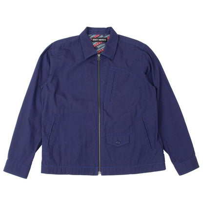 ISSEY MIYAKE MEN Cotton Zip Shirt Jacket Navy Size 2