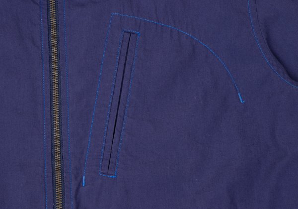 ISSEY MIYAKE MEN Cotton Zip Shirt Jacket Navy Size 2