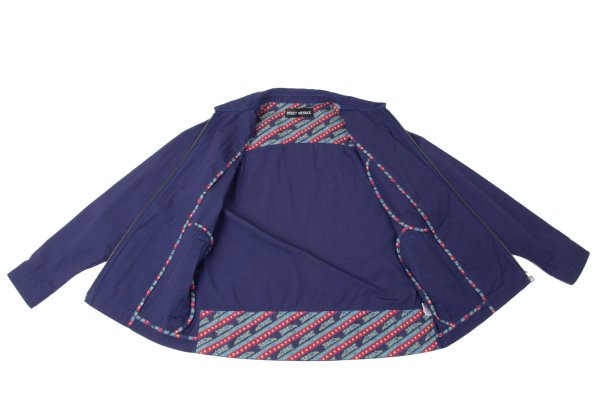 ISSEY MIYAKE MEN Cotton Zip Shirt Jacket Navy Size 2