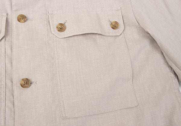 Mackintosh MACINTOSH Linen Blend Safari Jacket Beige Size 38