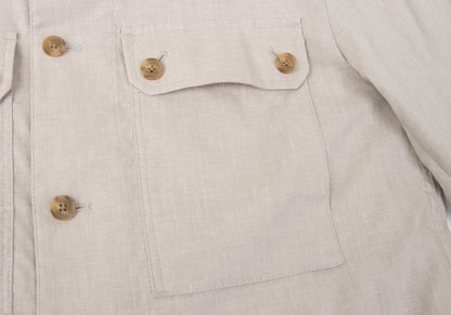Mackintosh MACINTOSH Linen Blend Safari Jacket Beige Size 38
