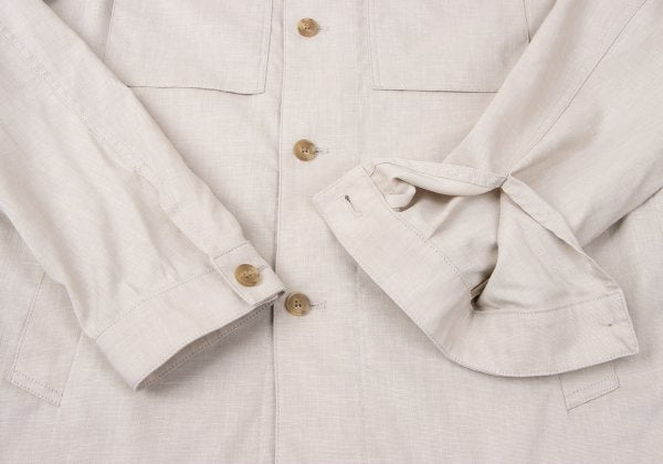 Mackintosh MACINTOSH Linen Blend Safari Jacket Beige Size 38