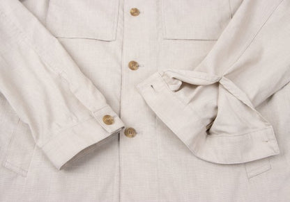 Mackintosh MACINTOSH Linen Blend Safari Jacket Beige Size 38