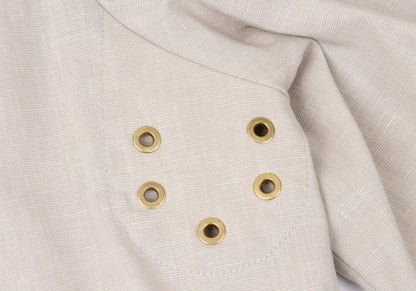 Mackintosh MACINTOSH Linen Blend Safari Jacket Beige Size 38