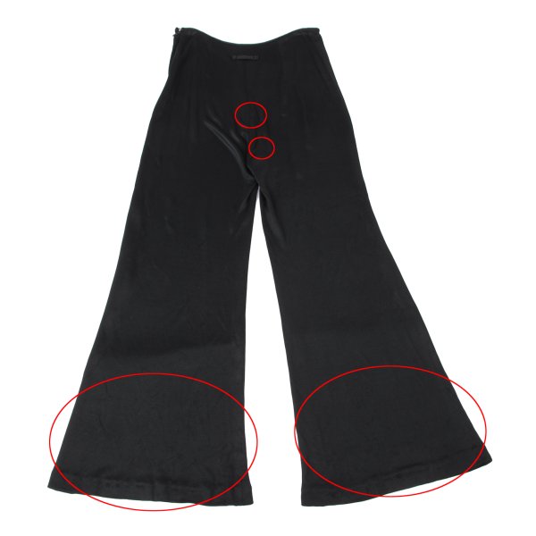 Jean Paul GAULTIER FEMME Rayon High Pants Black Size 40