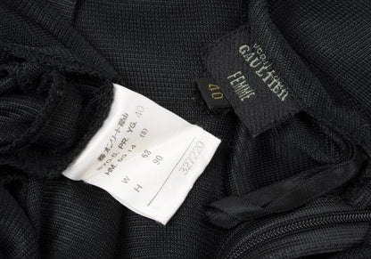 Jean Paul GAULTIER FEMME Rayon High Pants Black Size 40