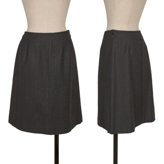 Jean Paul GAULTIER CLASSIQUE Brushed Wool Skirt Gray Size 40