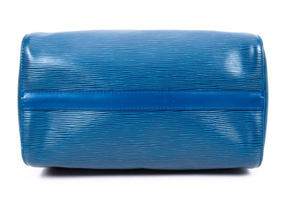 Louis Vuitton Epi Speedy 30 Bag Blue