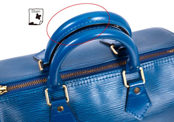 Louis Vuitton Epi Speedy 30 Bag Blue