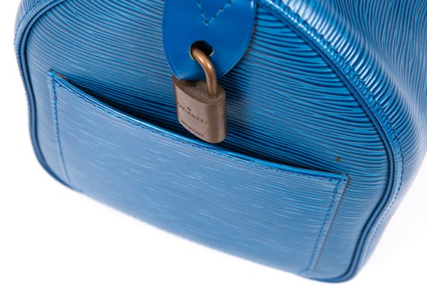 Louis Vuitton Epi Speedy 30 Bag Blue