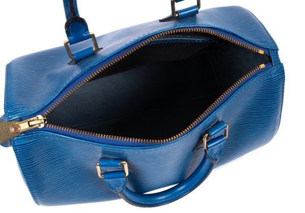 Louis Vuitton Epi Speedy 30 Bag Blue