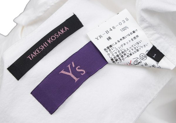 TAKESHI KOSAKA by Y's Pink Label Shirt White Size 1