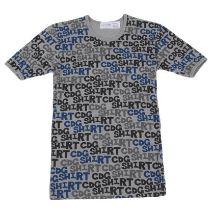 COMME des GARCONS SHIRT Logo Print T-Shirt Gray Size S