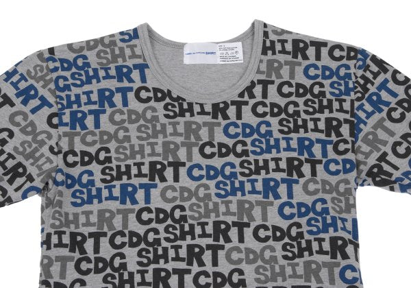 COMME des GARCONS SHIRT Logo Print T-Shirt Gray Size S