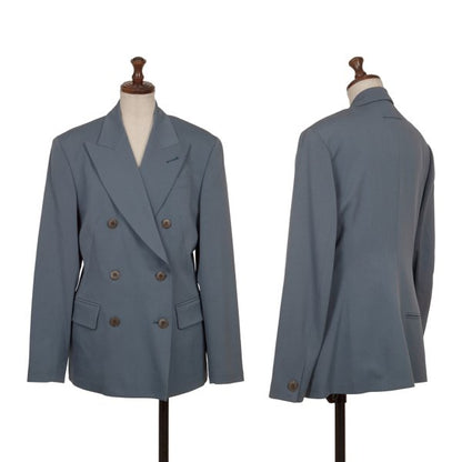 Jean Paul GAULTIER FEMME Kanji Lining Gray Blue Jacket Size 42