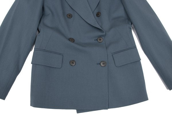 Jean Paul GAULTIER FEMME Kanji Lining Gray Blue Jacket Size 42
